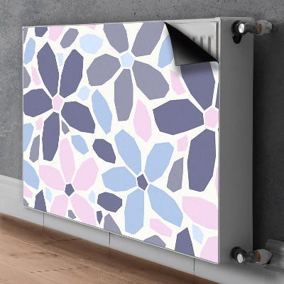 Printed radiator mat Geometric flowers