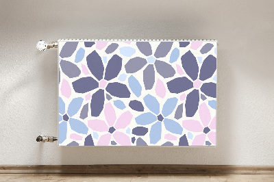 Printed radiator mat Geometric flowers