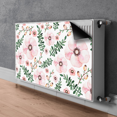 Printed radiator mat Flowers