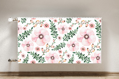 Printed radiator mat Flowers