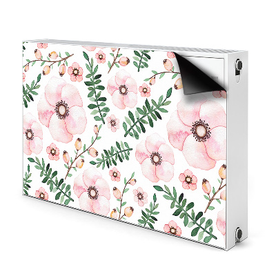 Printed radiator mat Flowers