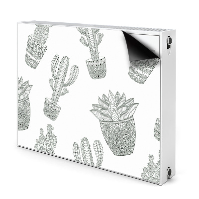 Magnetic radiator cover Mexican cacti