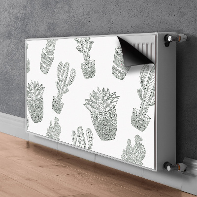 Magnetic radiator cover Mexican cacti