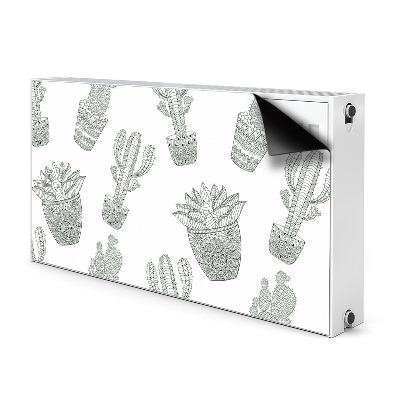 Magnetic radiator cover Mexican cacti