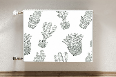 Magnetic radiator cover Mexican cacti