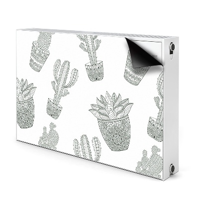 Magnetic radiator cover Mexican cacti