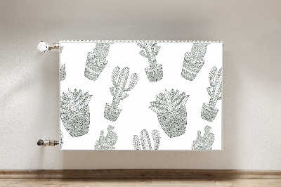 Magnetic radiator cover Mexican cacti