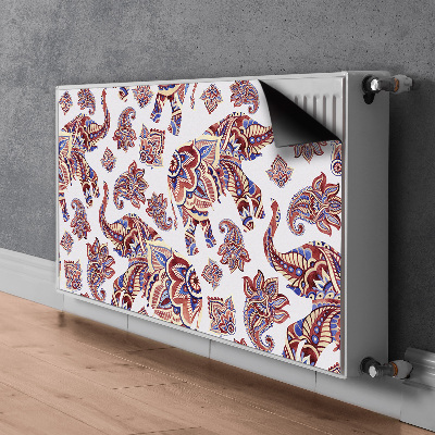 Decorative radiator mat Paisley Elephant