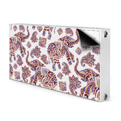 Decorative radiator mat Paisley Elephant