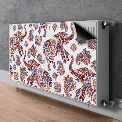 Decorative radiator mat Paisley Elephant