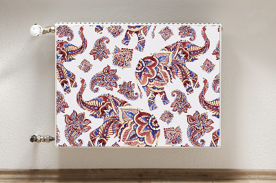 Decorative radiator mat Paisley Elephant