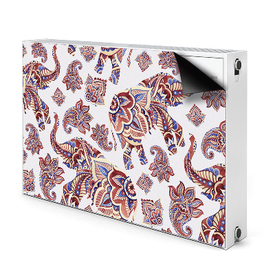 Decorative radiator mat Paisley Elephant