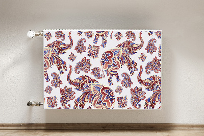 Decorative radiator mat Paisley Elephant