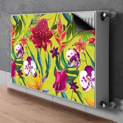 Magnetic radiator cover Painted garden