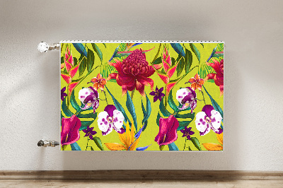 Magnetic radiator cover Painted garden