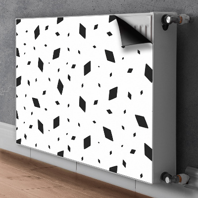 Magnetic radiator mat Geometric motives