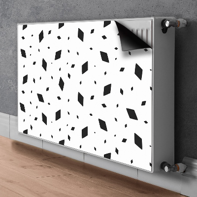 Magnetic radiator mat Geometric motives