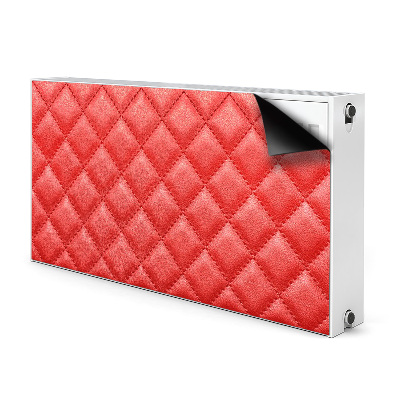 Magnetic radiator mat Red diamond pattern