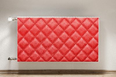 Magnetic radiator mat Red diamond pattern