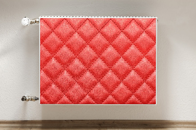 Magnetic radiator mat Red diamond pattern