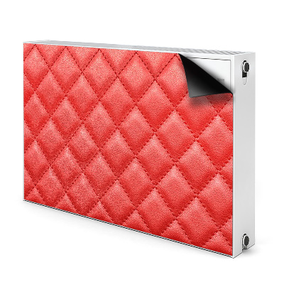 Magnetic radiator mat Red diamond pattern