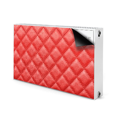 Magnetic radiator mat Red diamond pattern