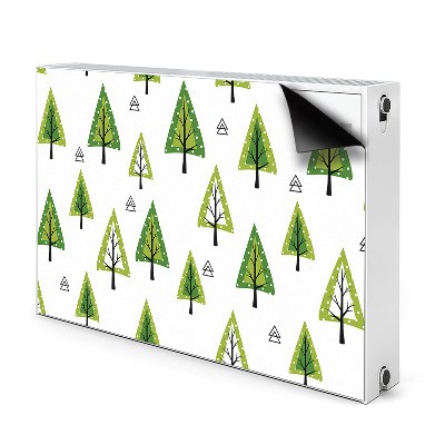 Magnetic radiator mat Triangular trees