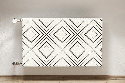 Magnetic radiator mat Geometric pattern