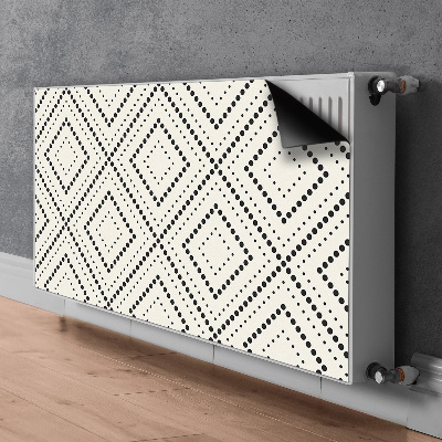 Magnetic radiator mat Geometric pattern