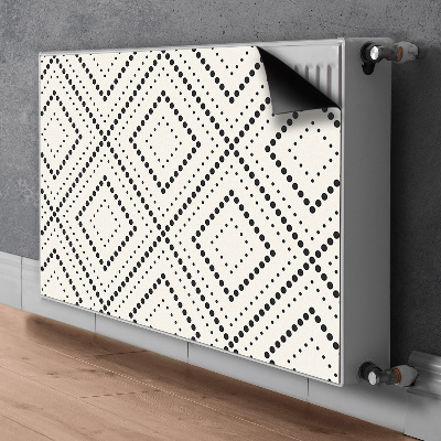 Magnetic radiator mat Geometric pattern