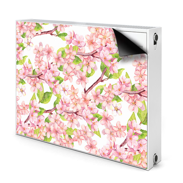 Printed radiator mat Cherry blossoms