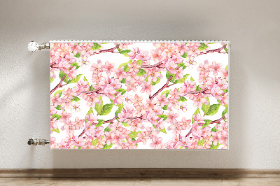 Printed radiator mat Cherry blossoms