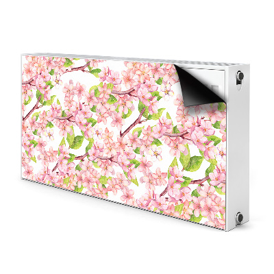 Printed radiator mat Cherry blossoms