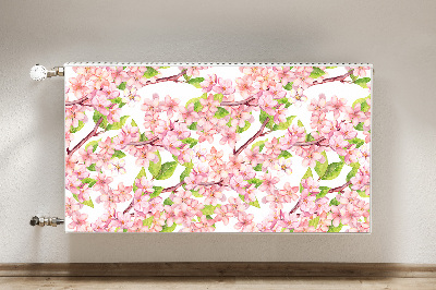 Printed radiator mat Cherry blossoms