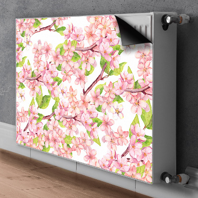 Printed radiator mat Cherry blossoms