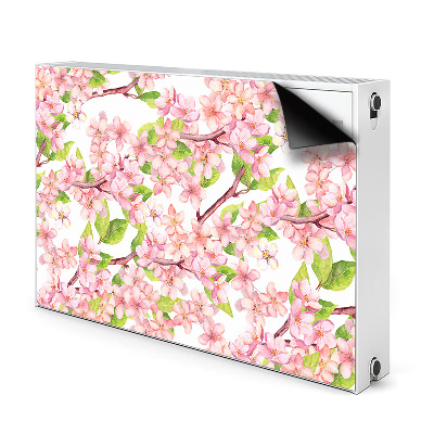 Printed radiator mat Cherry blossoms