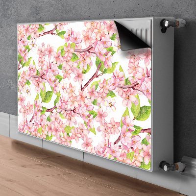 Printed radiator mat Cherry blossoms