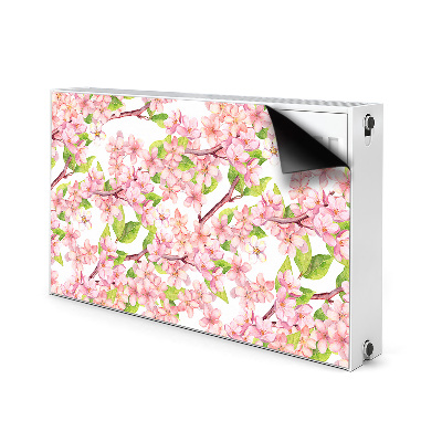 Printed radiator mat Cherry blossoms