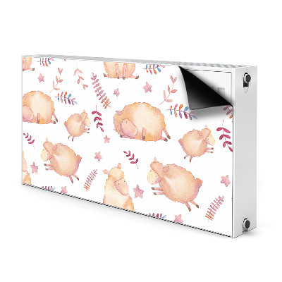 Decorative radiator mat Sheep