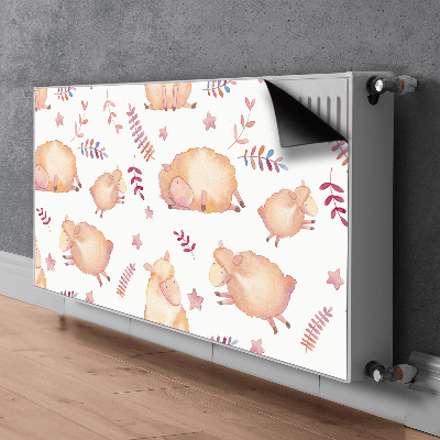 Decorative radiator mat Sheep