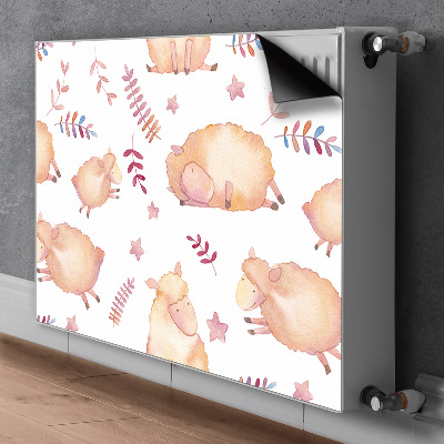 Decorative radiator mat Sheep