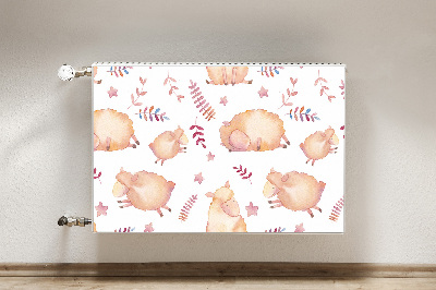 Decorative radiator mat Sheep