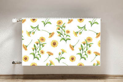 Decorative radiator cover Sunflowers