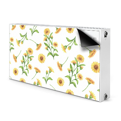 Decorative radiator cover Sunflowers