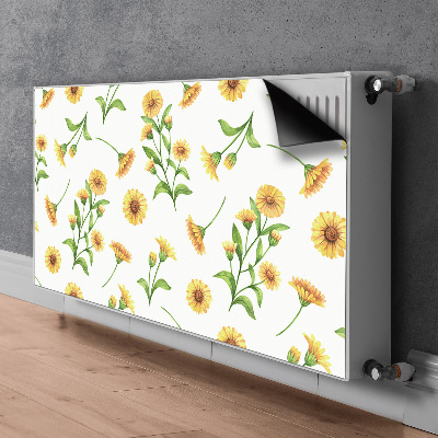 Decorative radiator cover Sunflowers