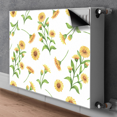 Decorative radiator cover Sunflowers