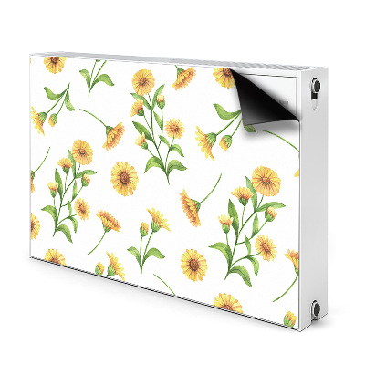 Decorative radiator cover Sunflowers