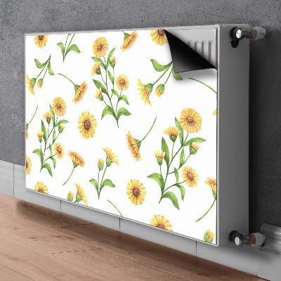 Decorative radiator cover Sunflowers