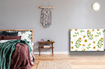 Decorative radiator cover Sunflowers