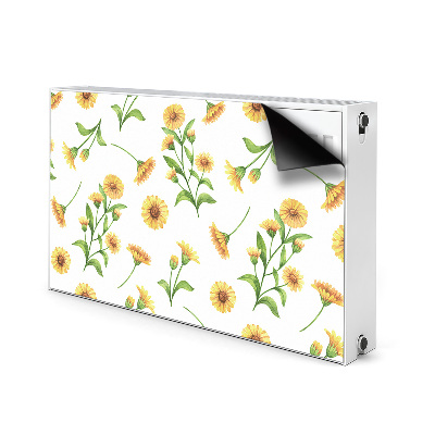 Decorative radiator cover Sunflowers